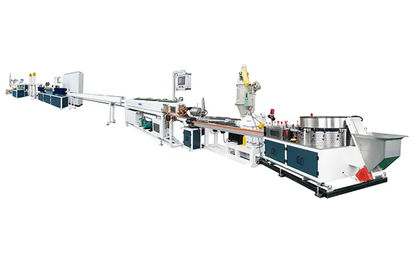 Máquina para fabricar tuberías de riego por goteo plano