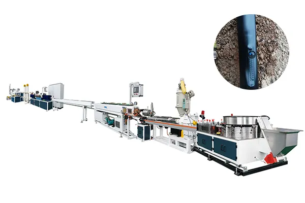 Máquina para fabricar tuberías de riego por goteo plano