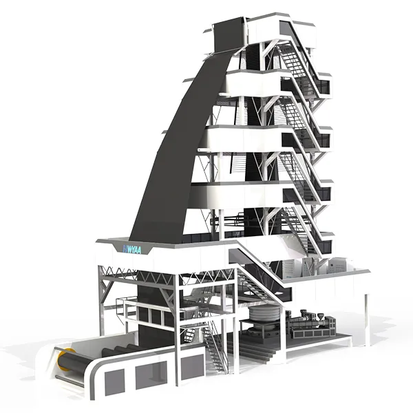 Máquina sopladora de geomembranas (6–8m de ancho)