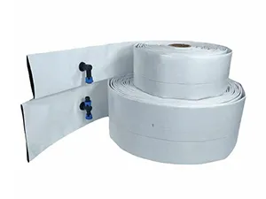 Máquina para fabricación mangueras planas preperforadas